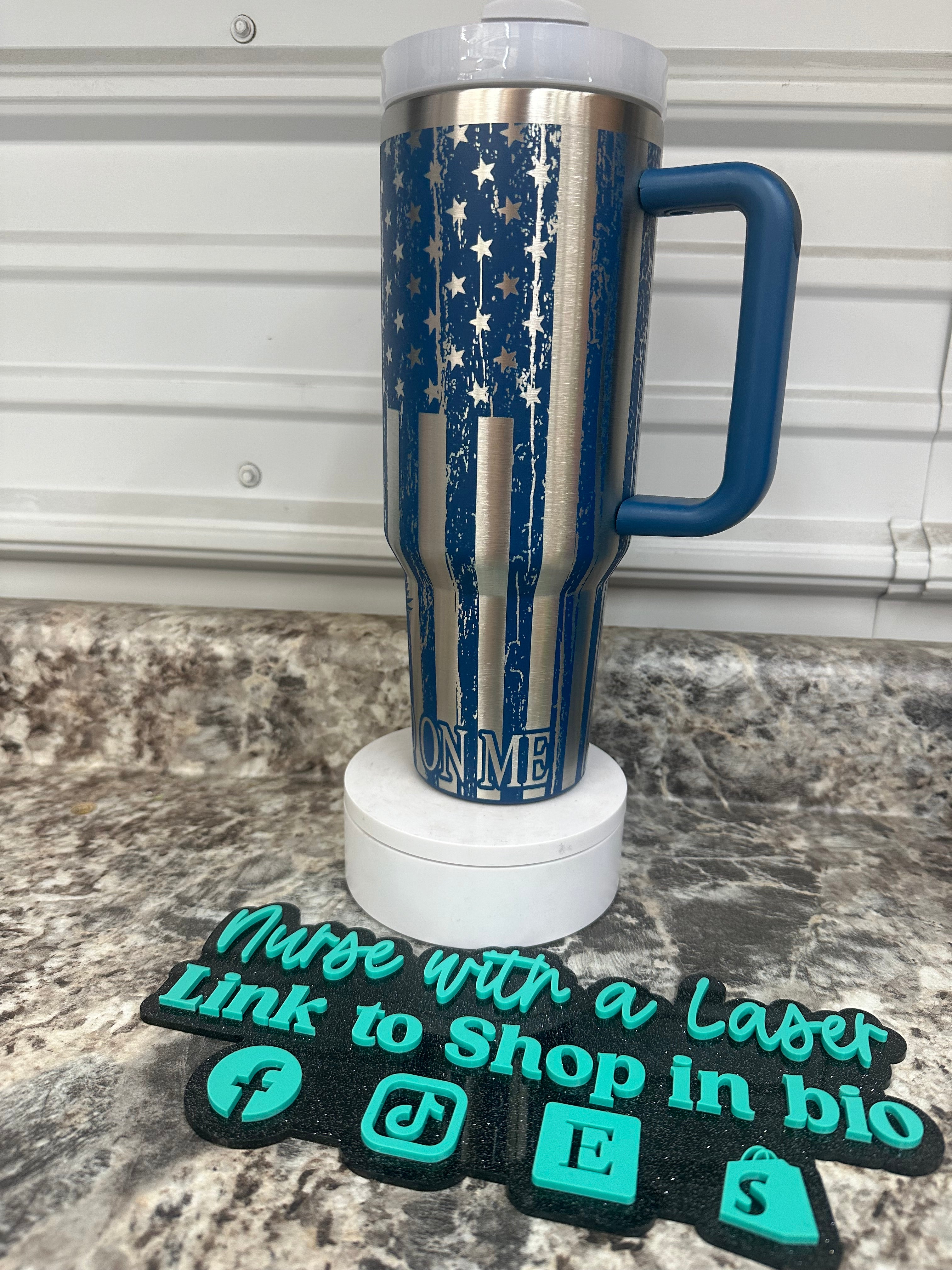 We the people, don’t tread on me, American pride laser engraved wrap