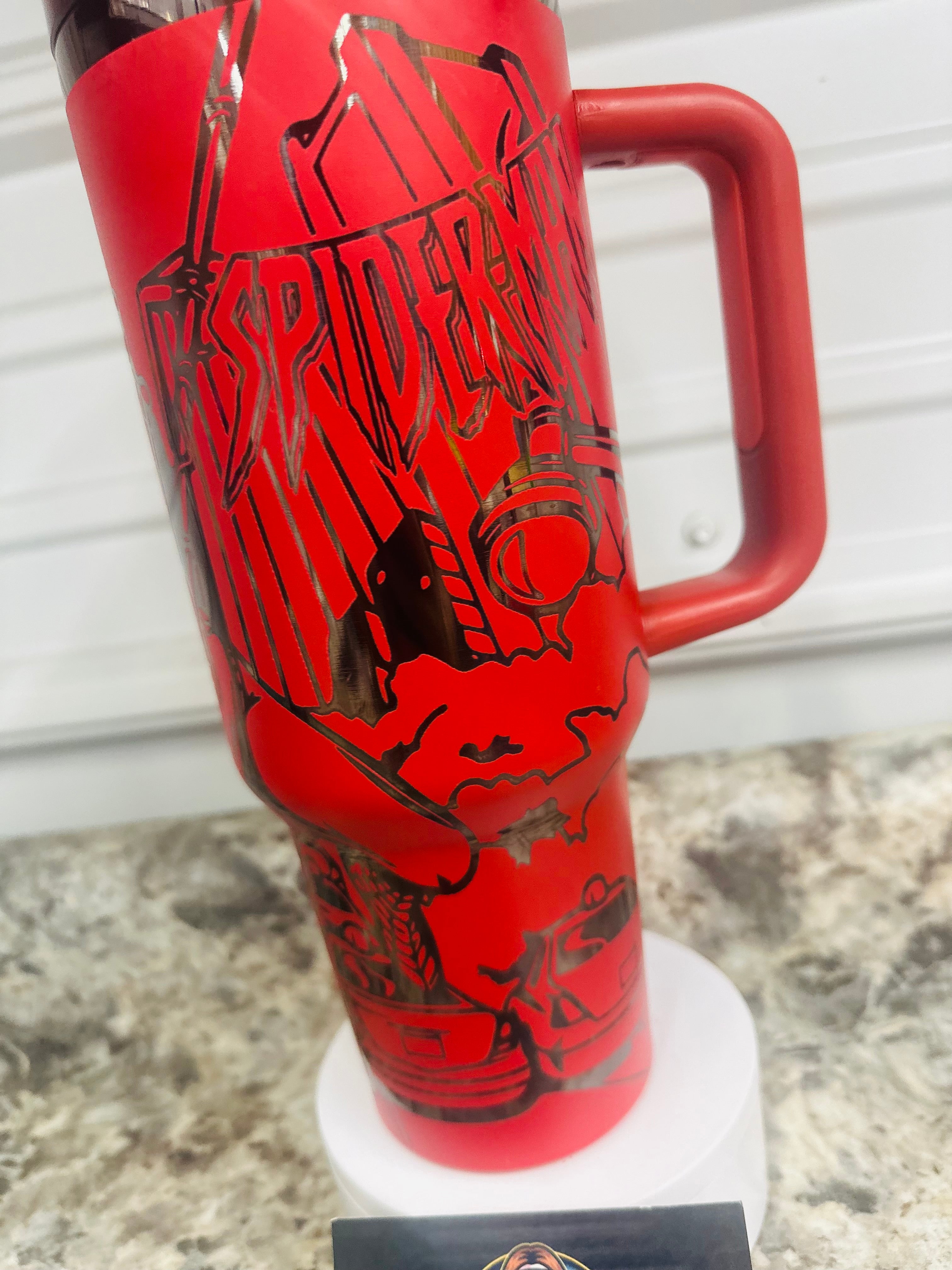 Spider-Man Laser Engraved 40oz Tumbler