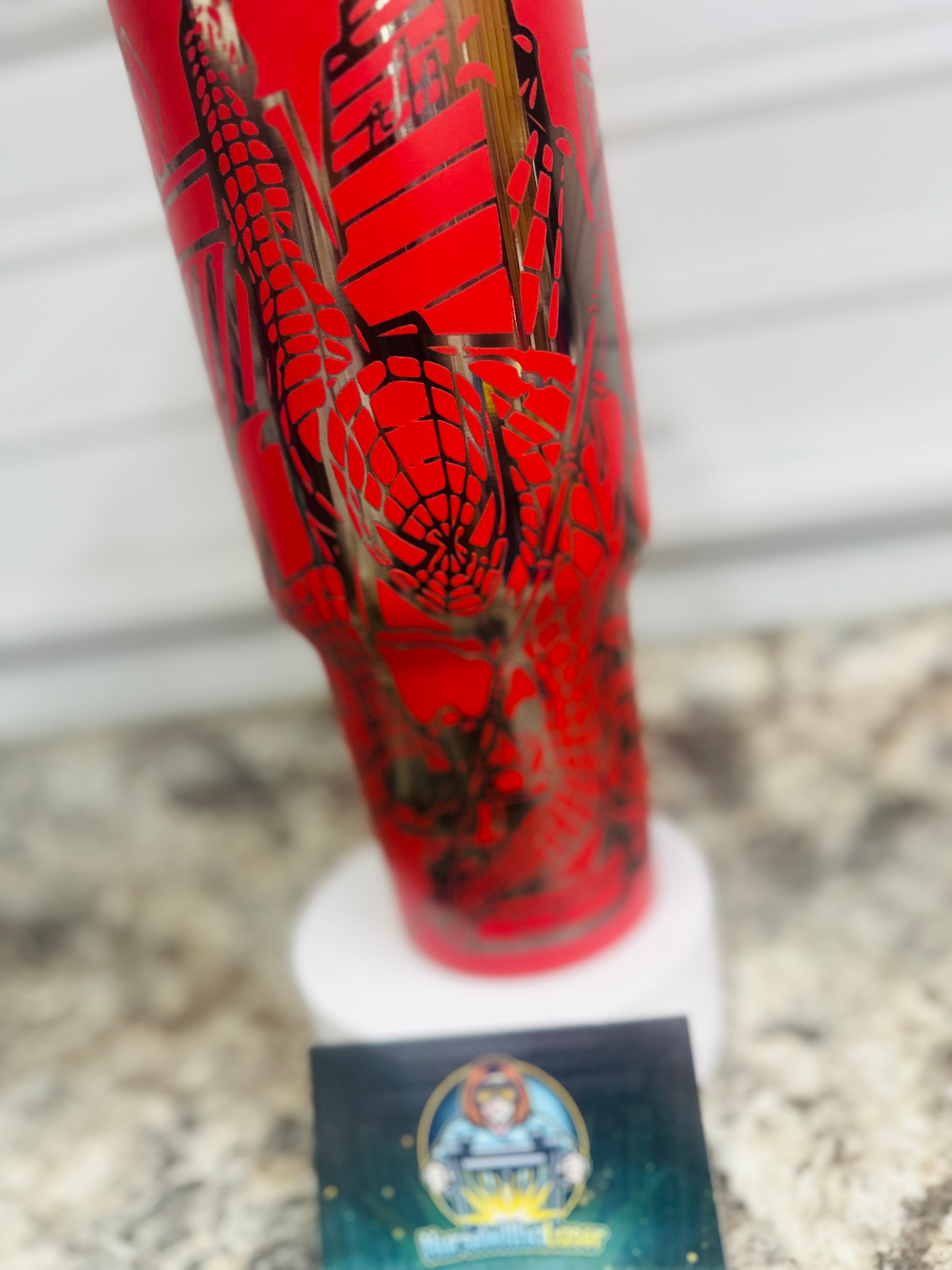 Spider-Man Laser Engraved 40oz Tumbler