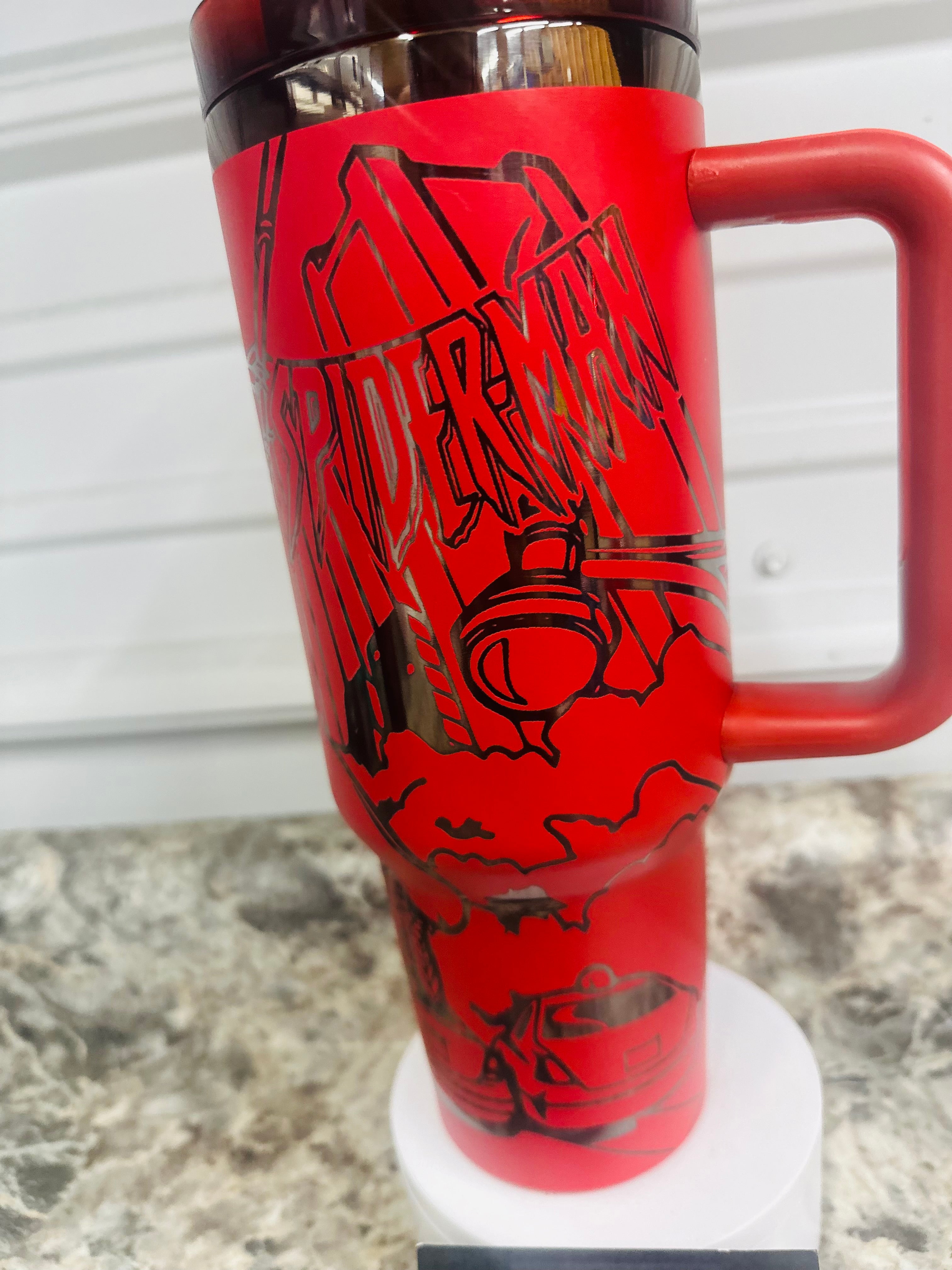 Spider-Man Laser Engraved 40oz Tumbler