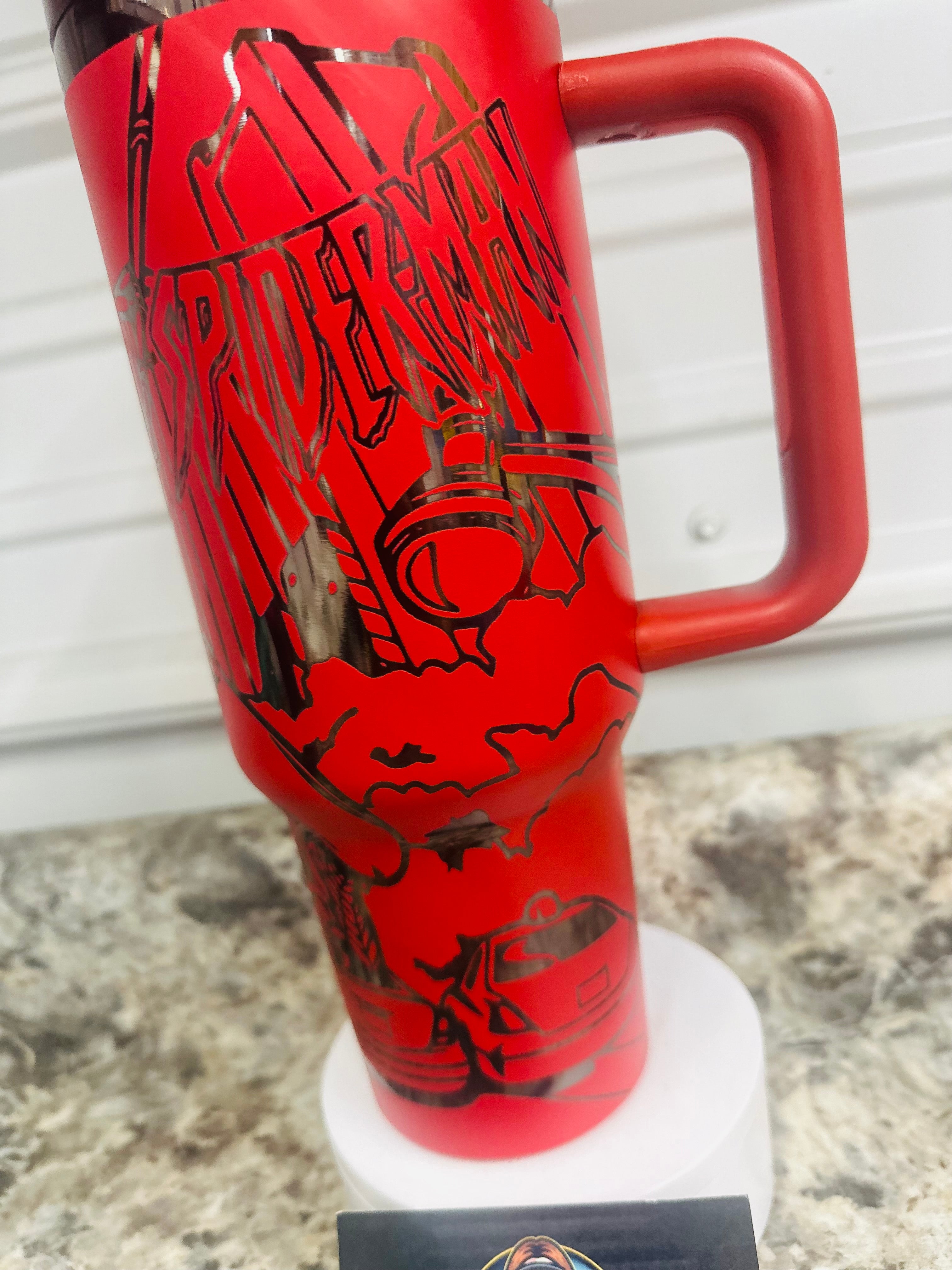 Spider-Man Laser Engraved 40oz Tumbler