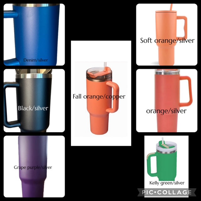 Stanley®-Style Cup with Lid & Straw