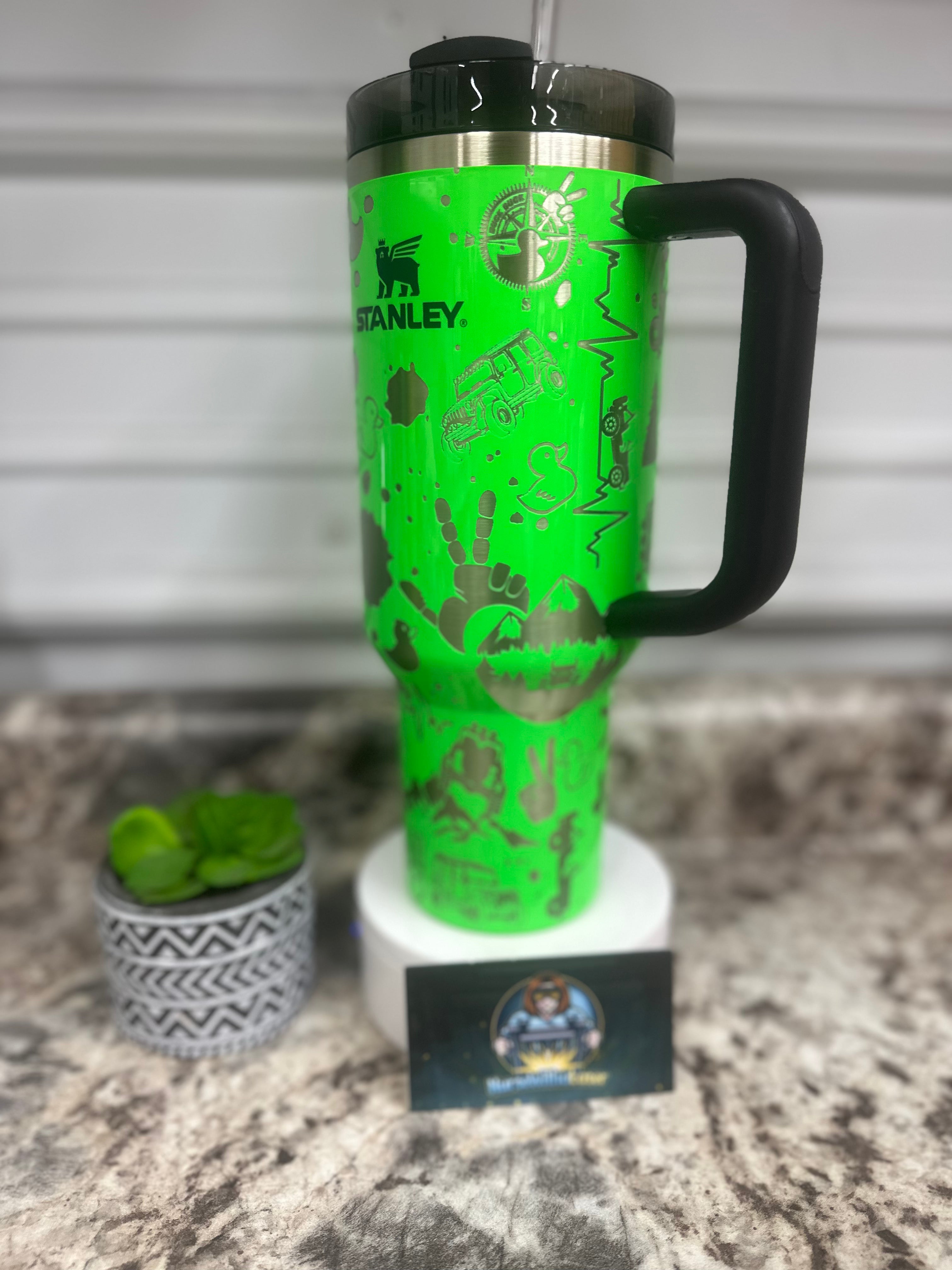 40 oz. Stanley Quencher Jeep Life Laser Engraved Cup