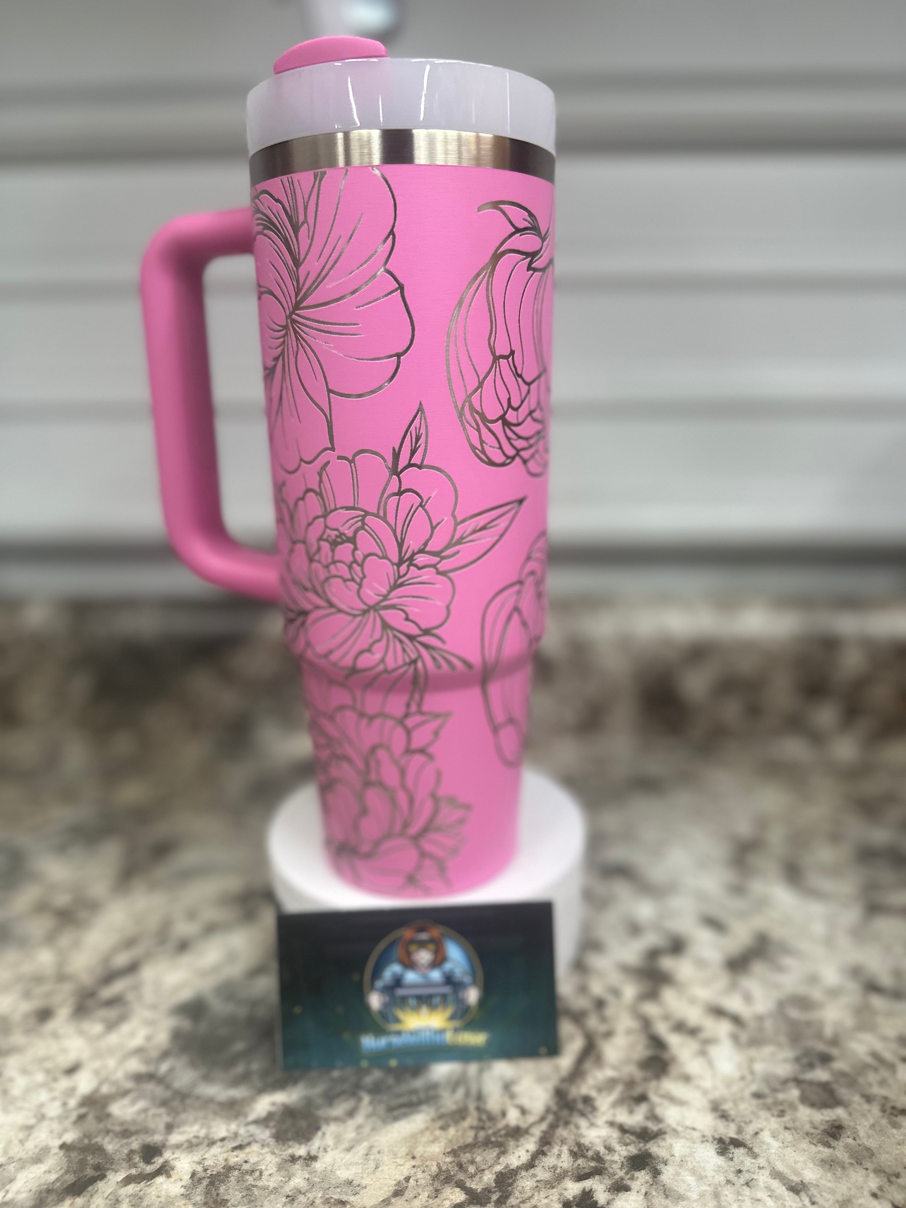 Peony Full Floral Laser Engraved Wrap