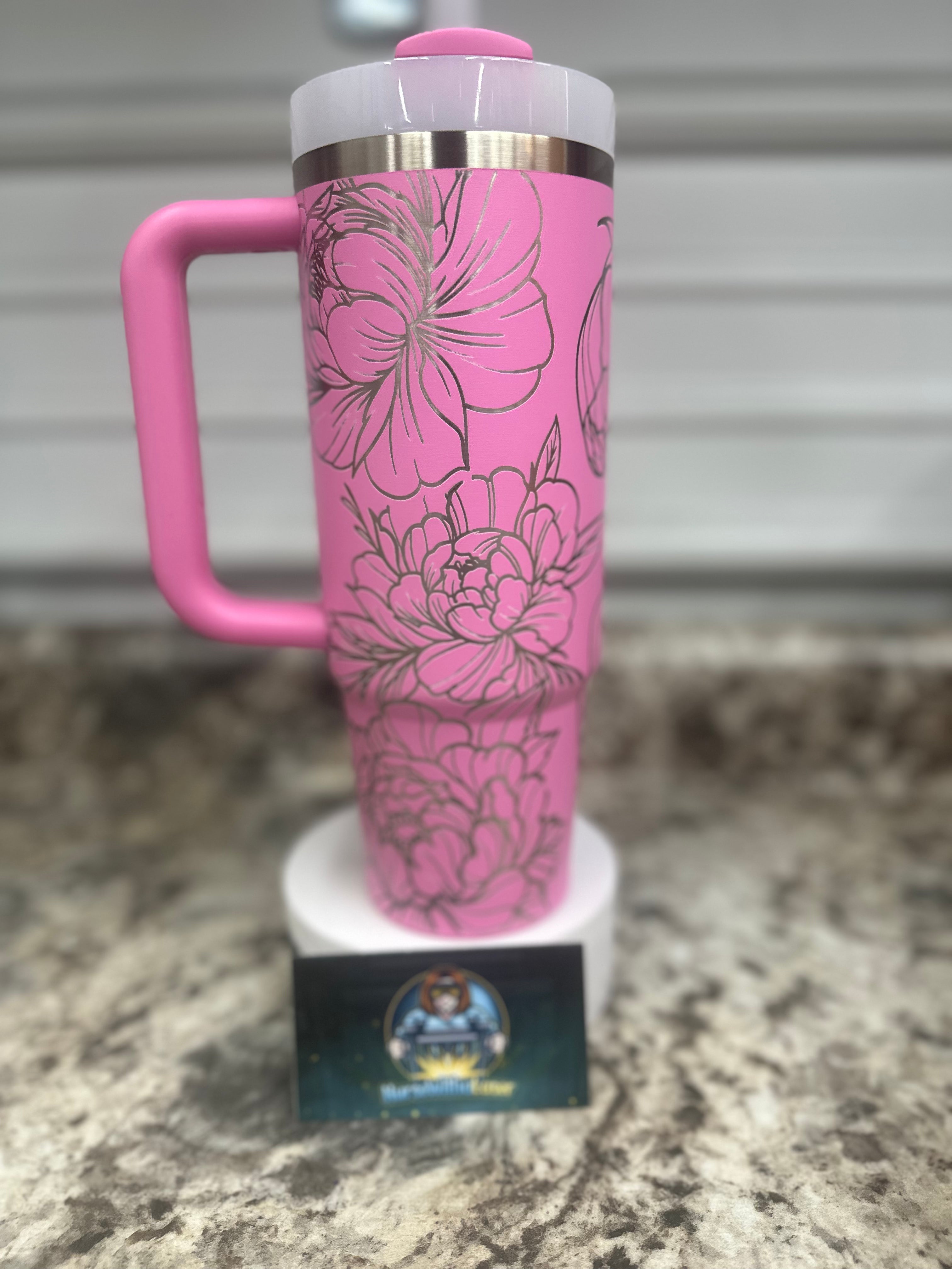 Peony Full Floral Laser Engraved Wrap