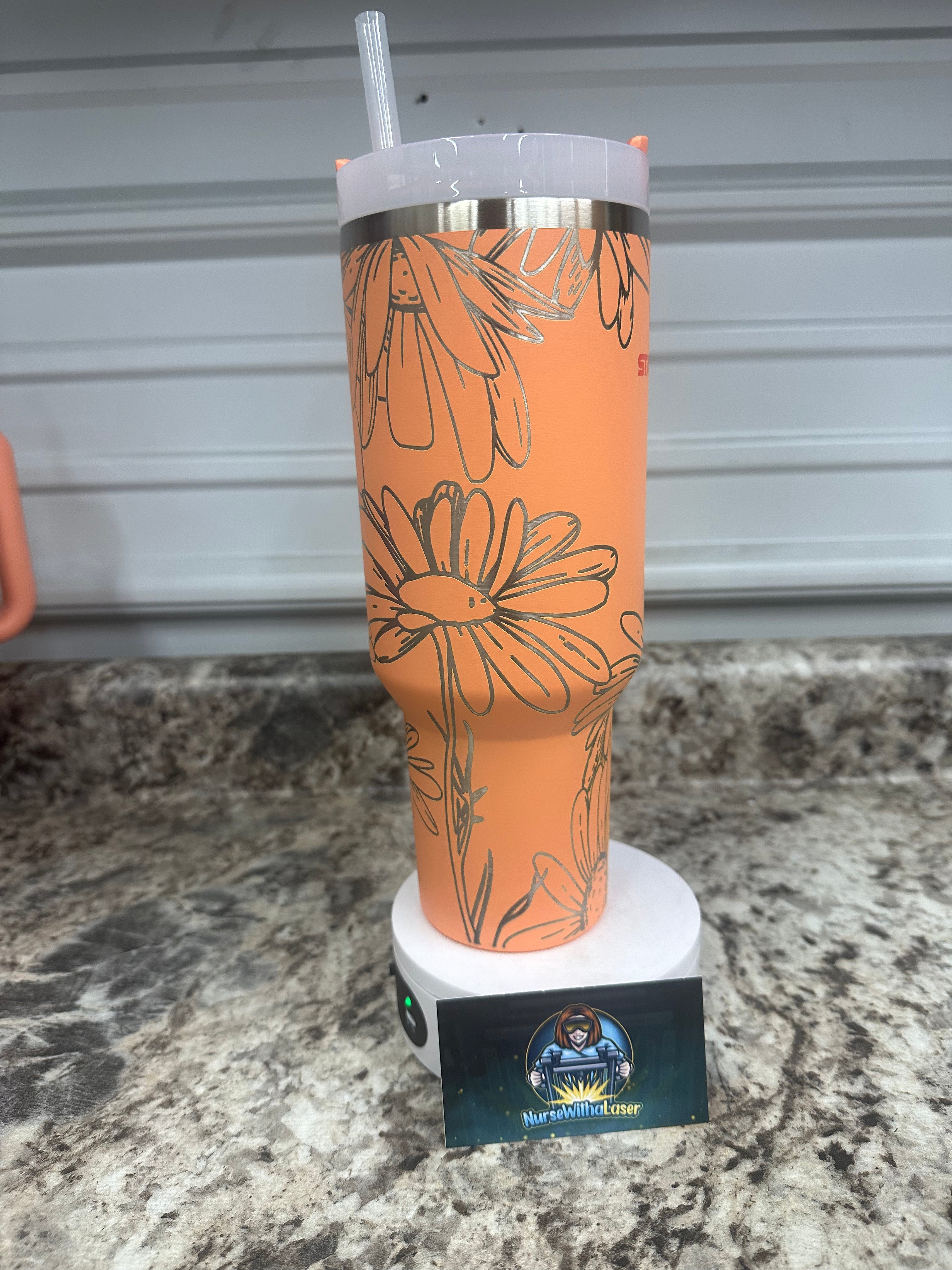 Daisy Full Floral Laser Engraved Wrap